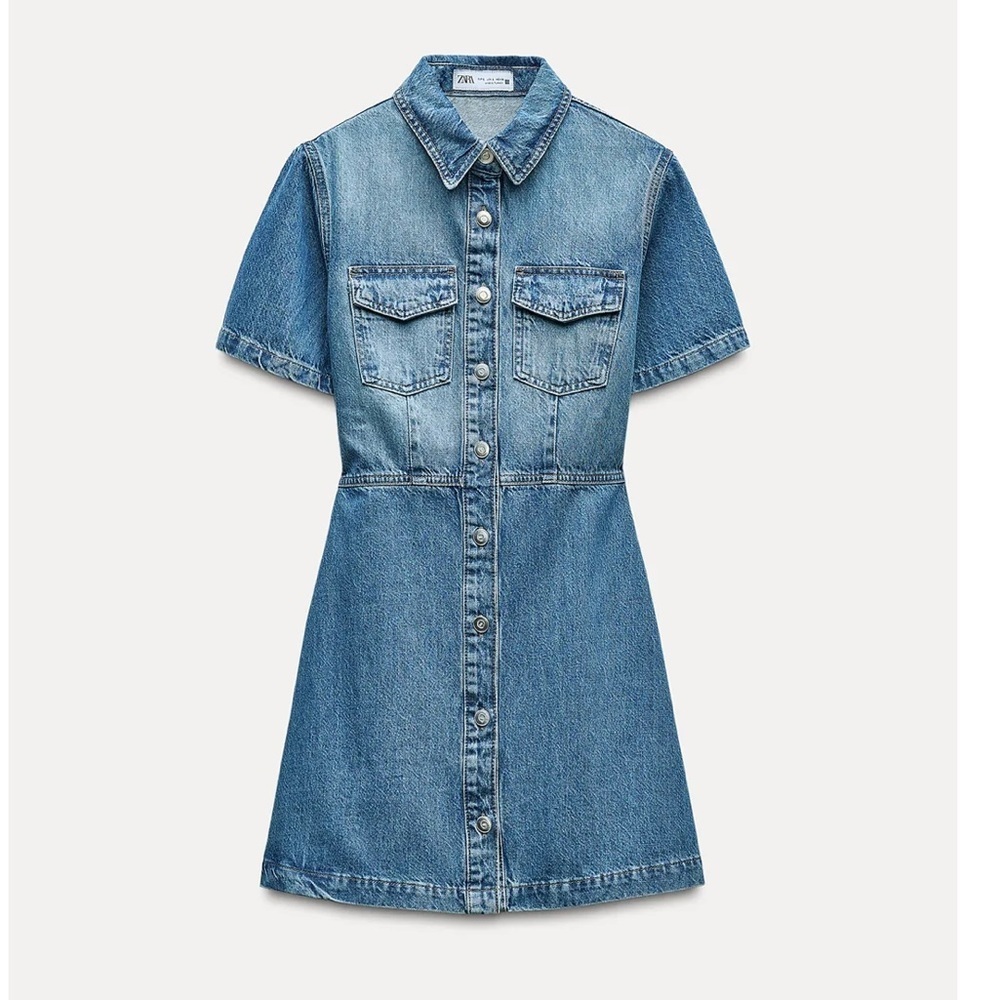 Spring /summer 🌺 ZARA NWT  DENIN DRESS 
🚨FIRM PRICE NO DISCOUNT ALREADY LOW - Picture 2 of 4